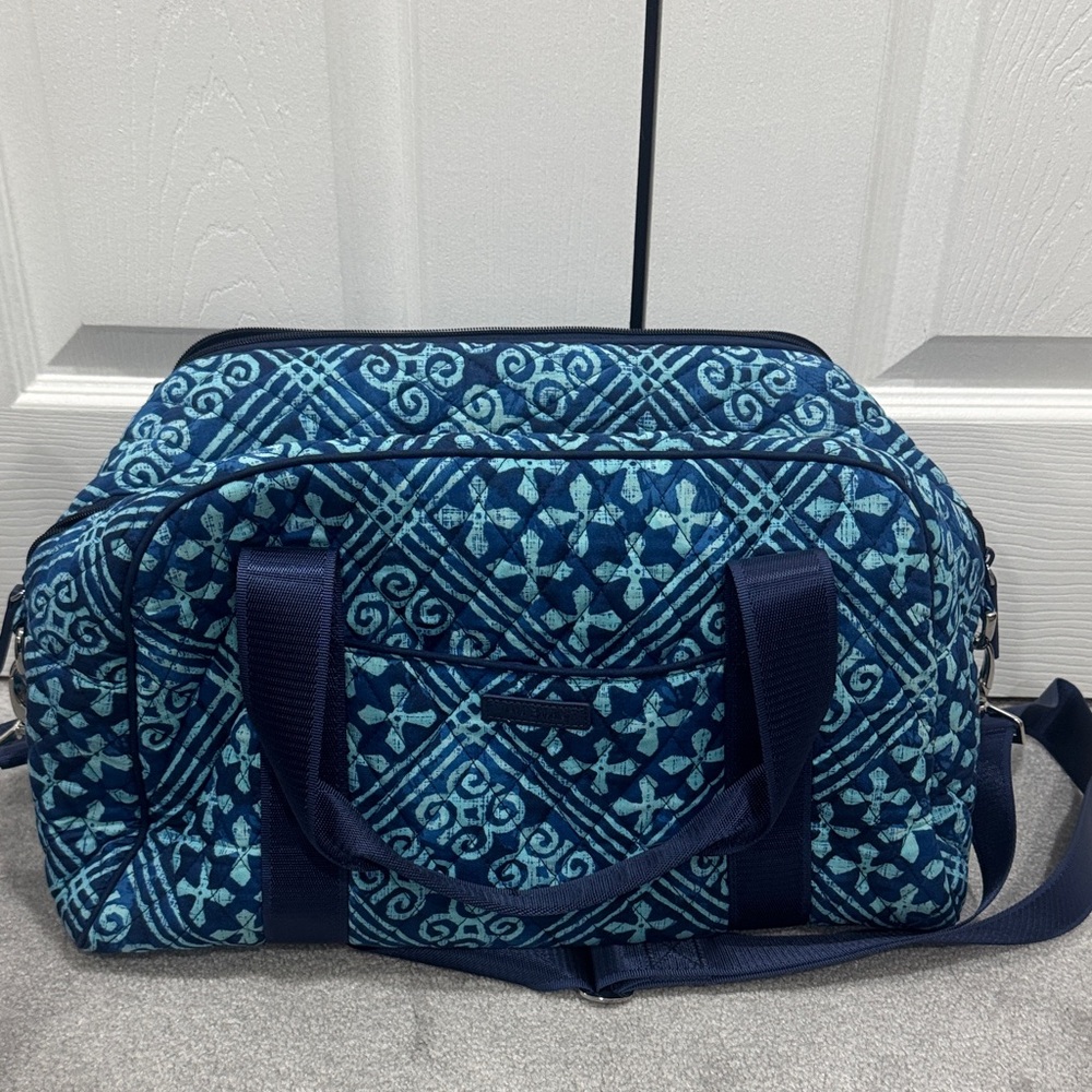 Vera Bradley Blue Patterned Duffel Bag